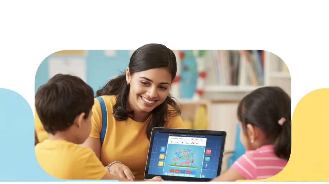 Teacher holding a book